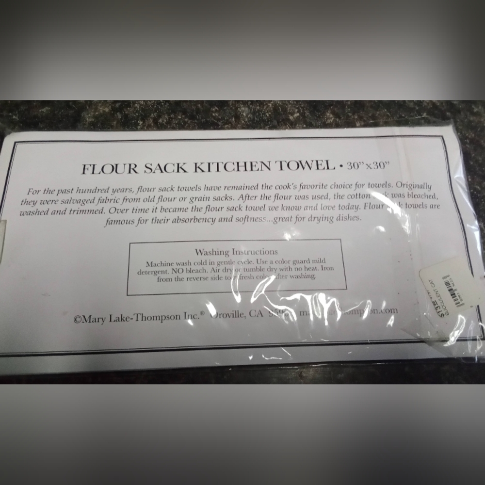 Flour Sack Kitchen Towel - Picture 2 of 3